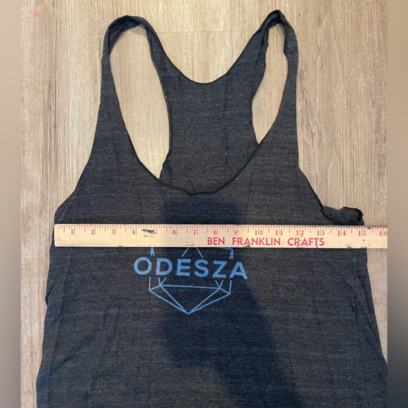 Large Odesza Women’s Racerback Tank-Dark Grey-EUC - Picture 4 of 5